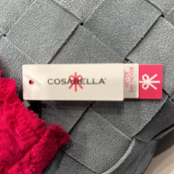 NWT Small Cosabella Bandeau bra in Grenadine. Perfect to peek thru! - Picture 2 of 4